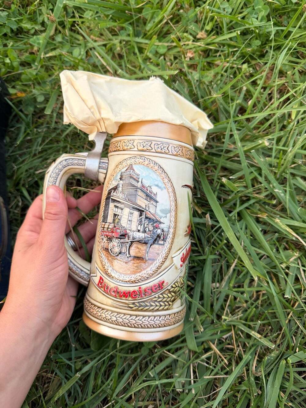 Budweiser Anheuser-Busch Limited Edition III G-Series Lidded Ceramic Beer Stein